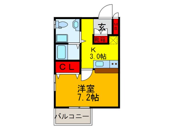 エムズコート松原の物件間取画像